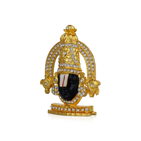 Giri Nirmala Balaji Murti | Stone Balaji Idol/ Gold Polish Balaji Statue For Car